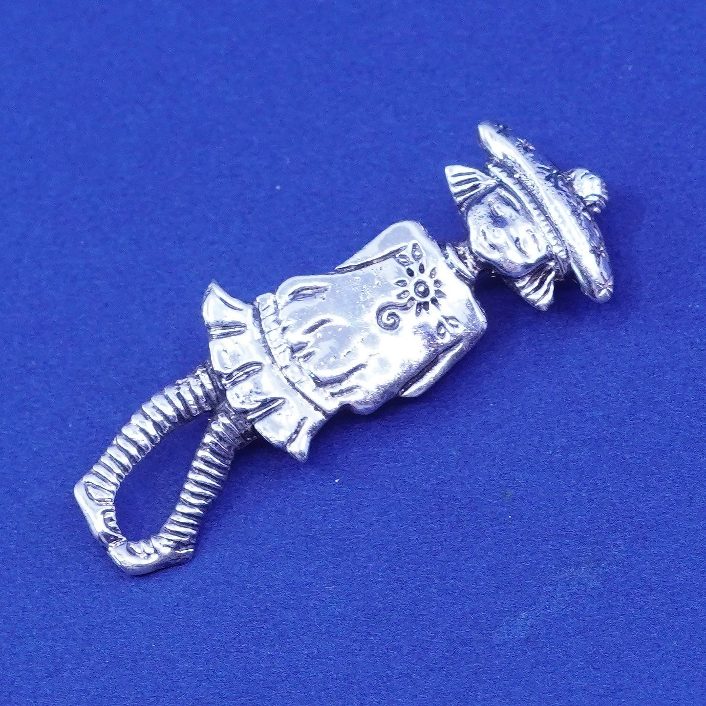 vintage Mary Engelbreit Me Ink Little Girl Sterling 925 Silver Brooch