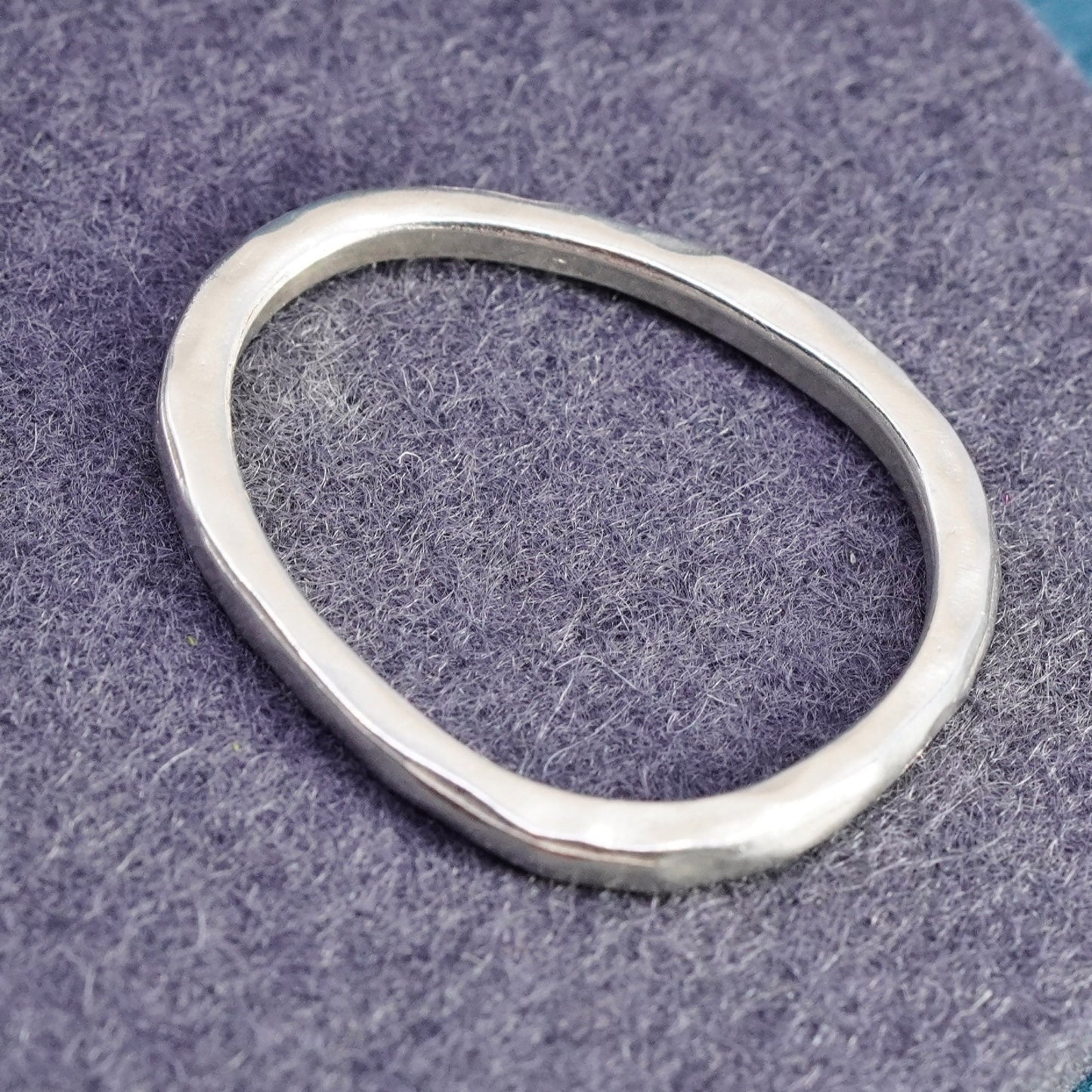 vintage Sterling silver handmade pendant, 925 oval circle charm