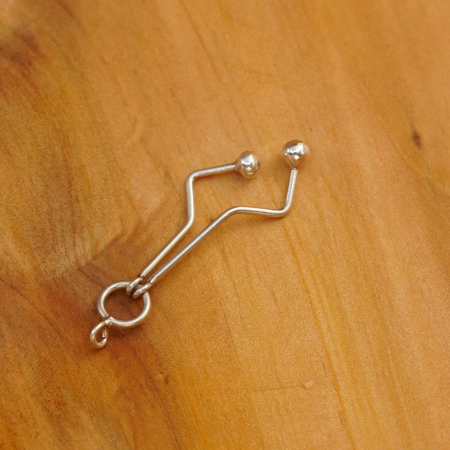 Vintage Sterling silver handmade pendant, 925 beads