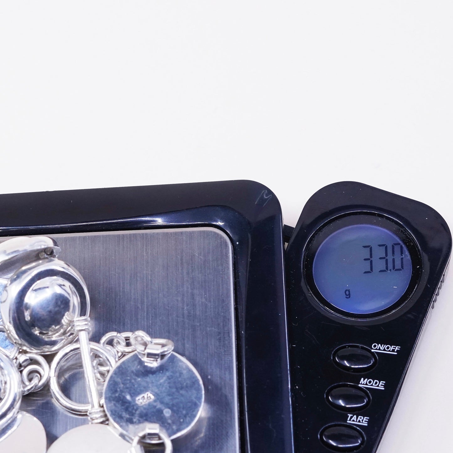 7.5”, vtg sterling silver handmade bracelet, 925 weave textured circle bracelet
