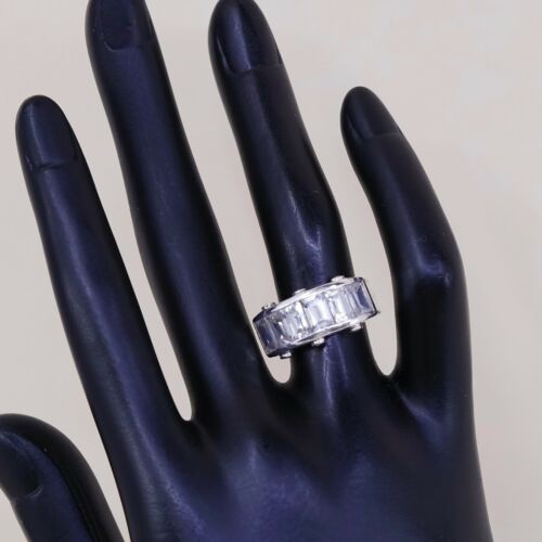 Sz 6, Sterling Silver Ring, 925 Silver Band Engagement Ring W/ Cz
