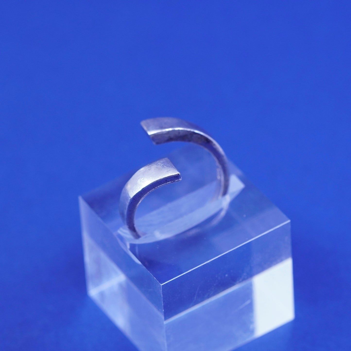 Size 10.25, Sterling silver handmade wrapped band, modern 925 statement ring