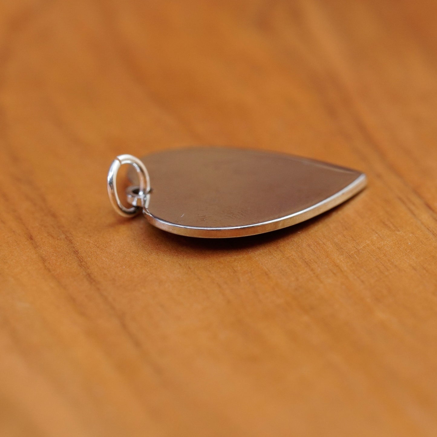 Vintage Sterling silver handmade pendant, 925 heart charm