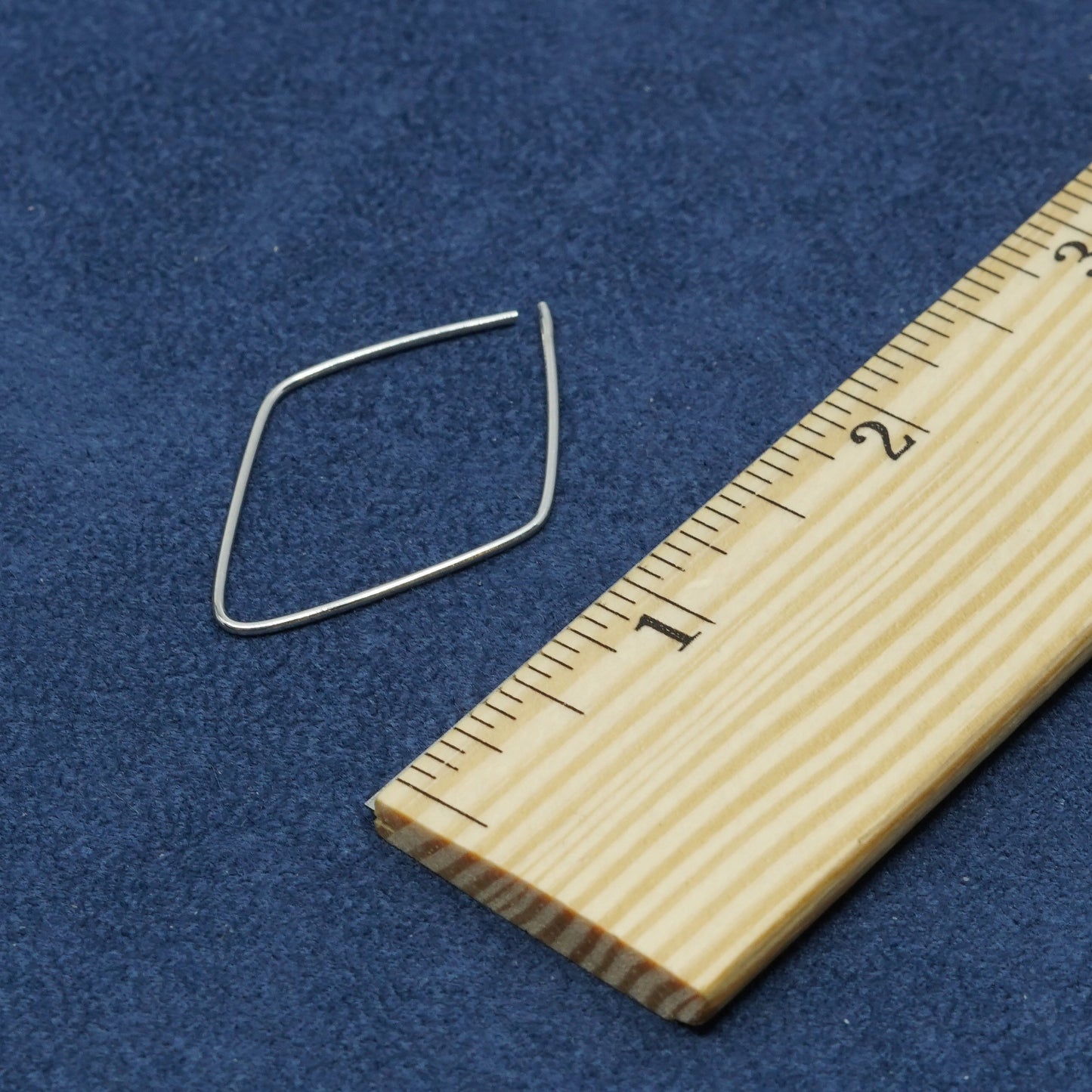 1.75”, Sterling silver handmade earrings, 925 hoops, huggie