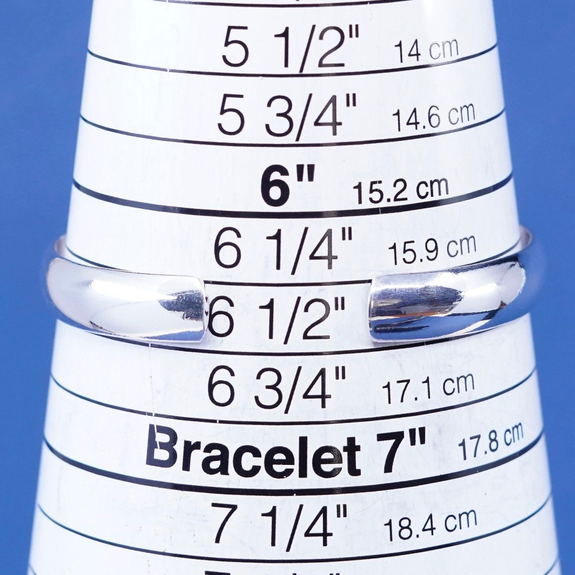 6.5", vtg sterling silver handmade bracelet, modern 925 cuff, stamped 925
