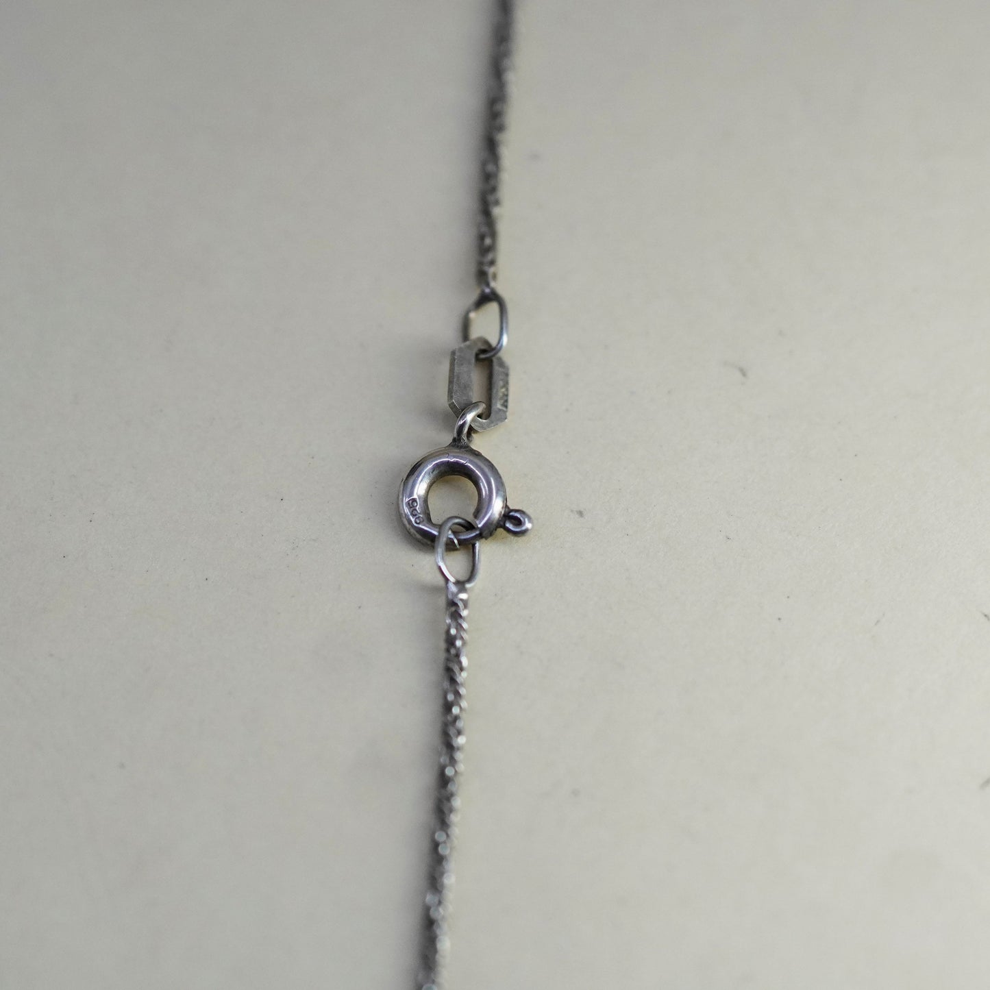 19”, 1mm, Vintage Italy sterling silver chain, 925 wheat necklace
