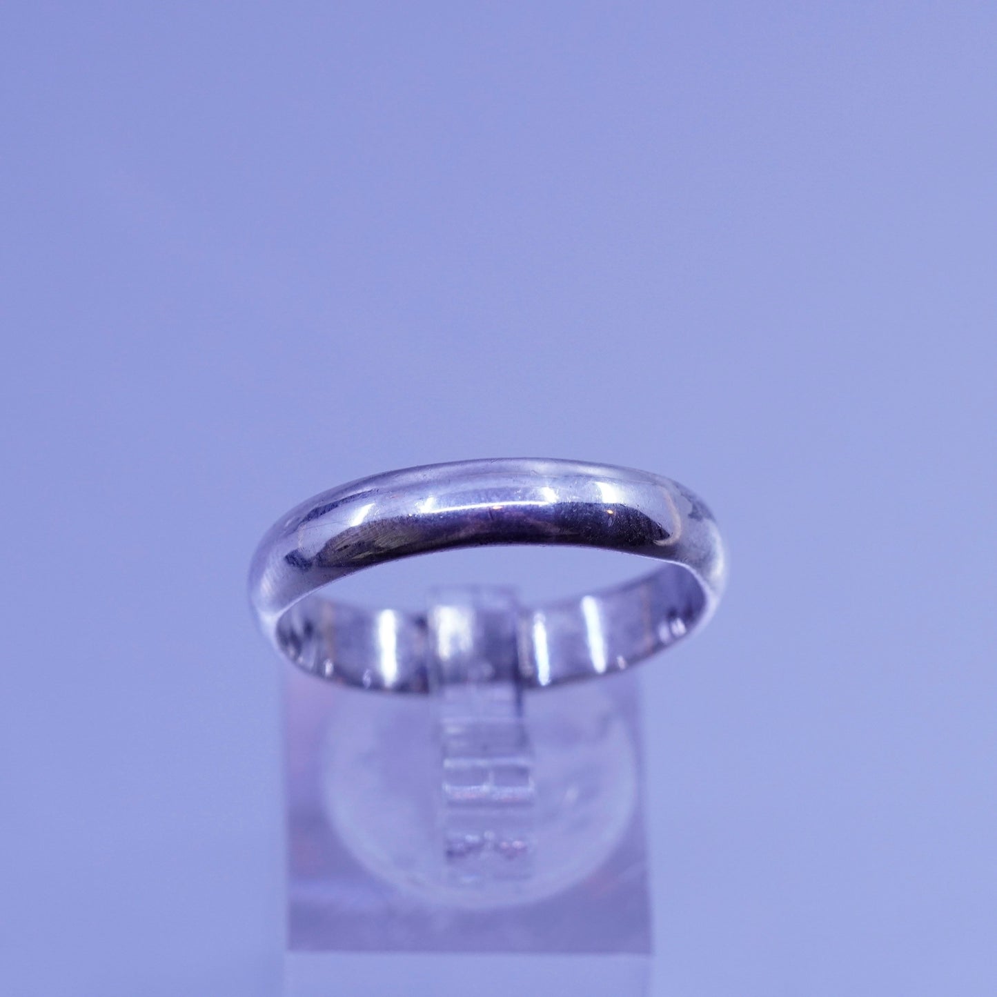 Size 12, vintage southwestern Sterling 925 silver wedding ring, band