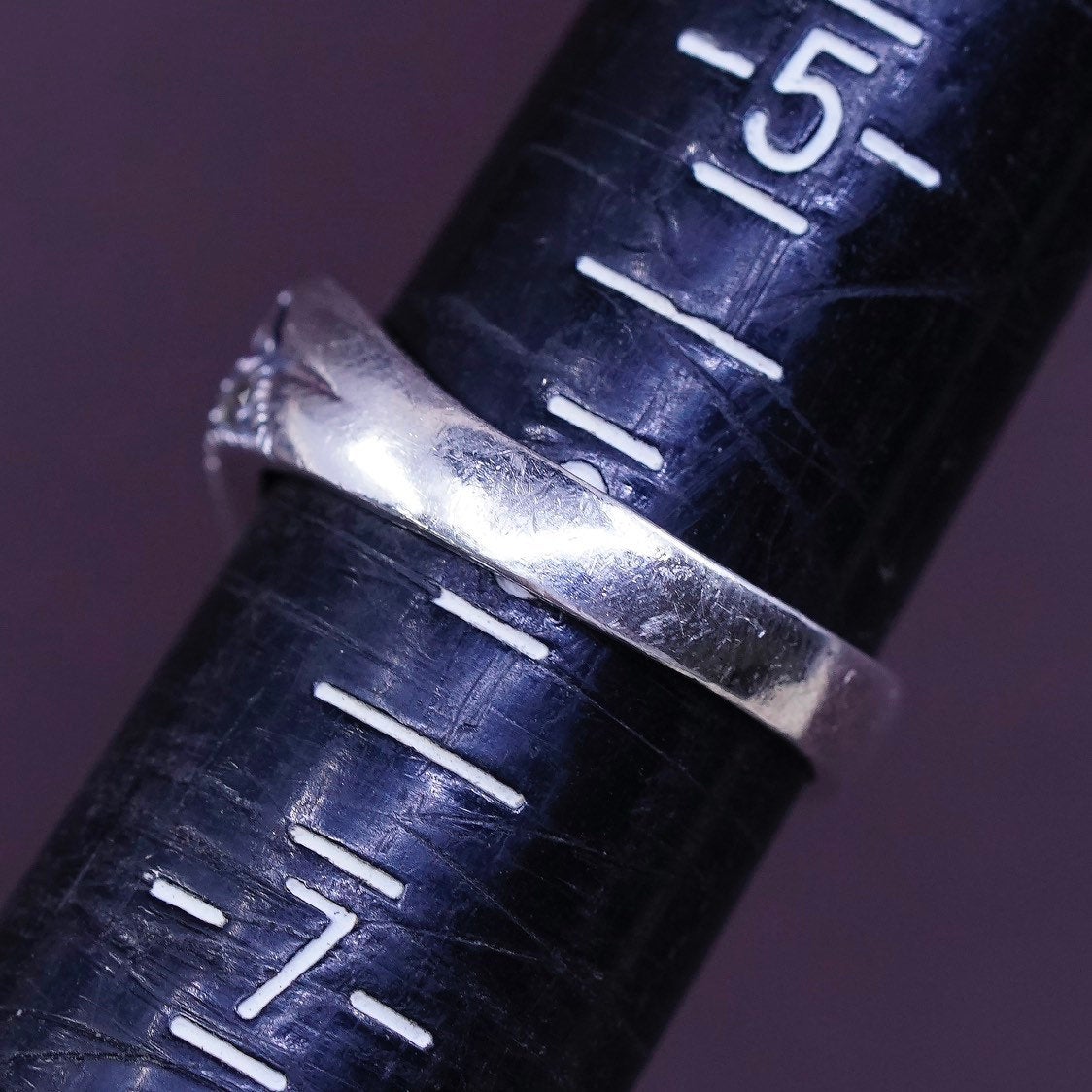 sz 6, vtg MC Sterling silver handmade ring, 925 filigree w/ marcasite