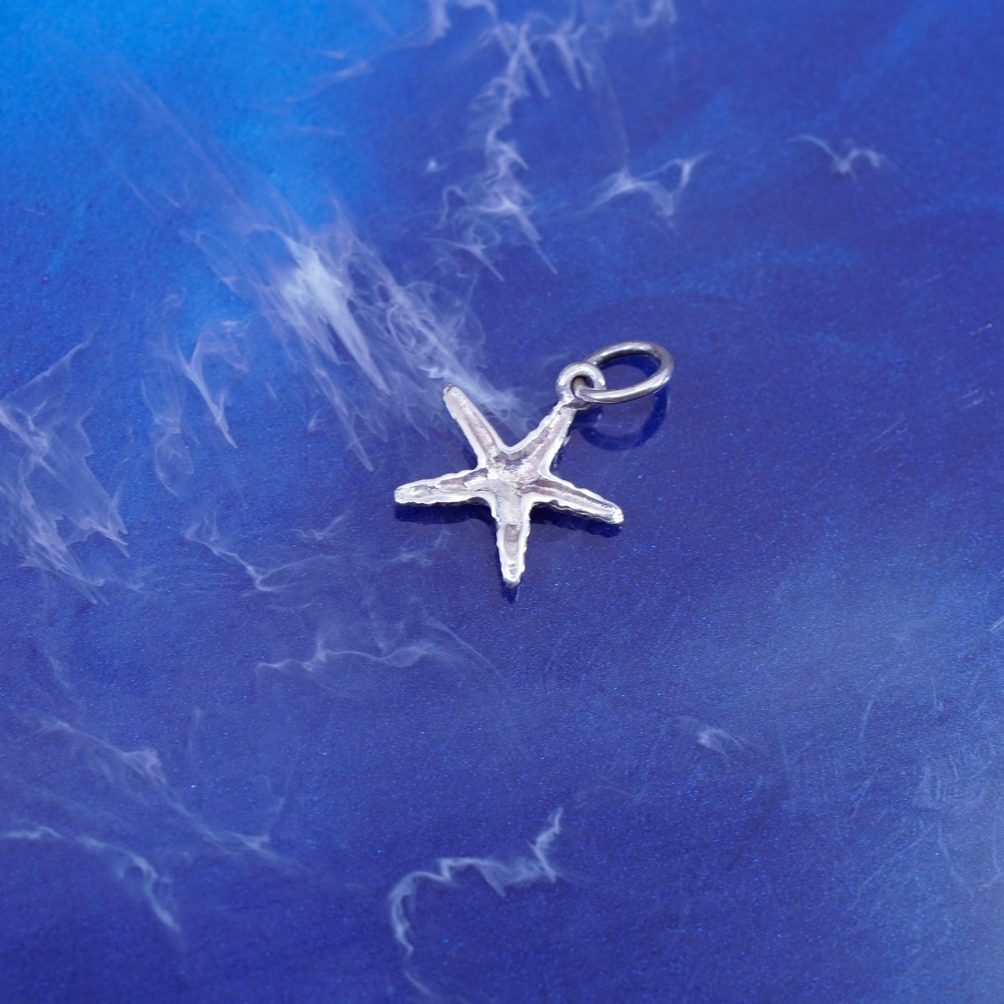 Vintage Sterling silver handmade pendant, 925 starfish charm