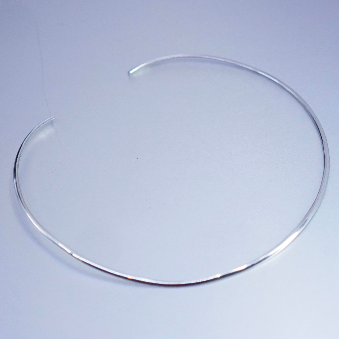 15”, vintage Sterling 925 silver handmade choker collar necklace