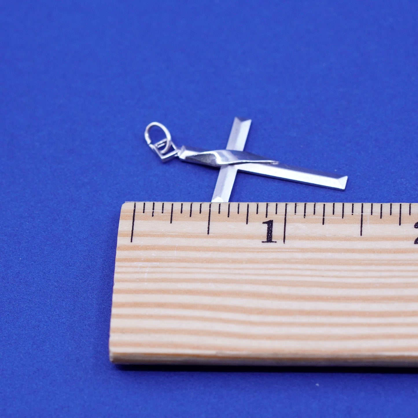 Vintage Sterling silver handmade pendant, 925 cross