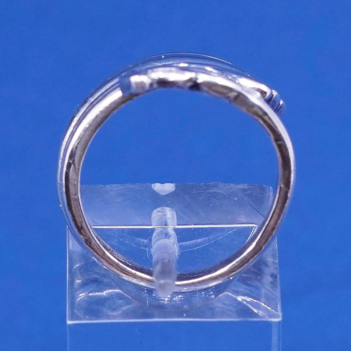 Size 5.5, vtg Sterling silver handmade ring, 925 spoon band