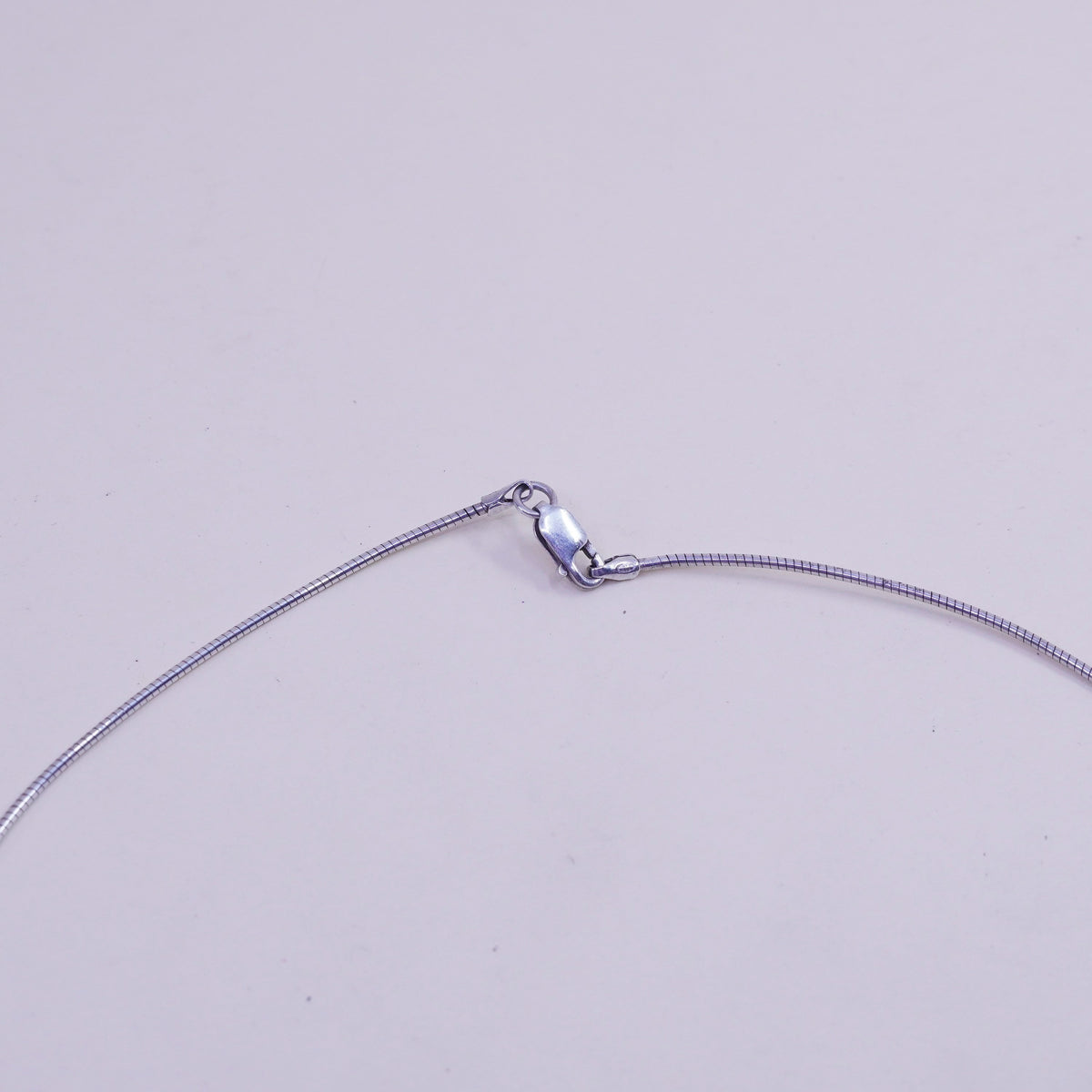 16”, 1mm, Vintage sterling silver snake chain, Italy 925 necklace