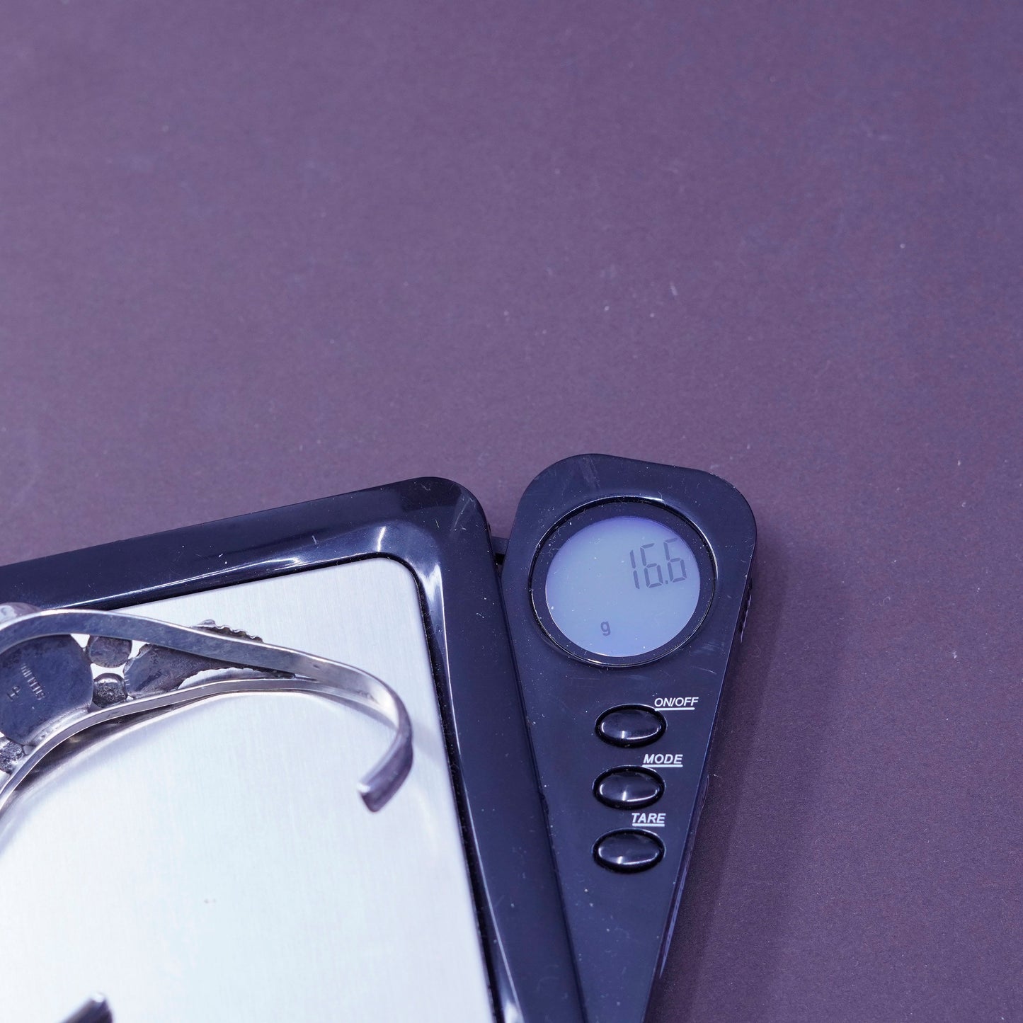 7”, Herbert Platero Navajo Sterling 925 silver bracelet cuff obsidian N leaves