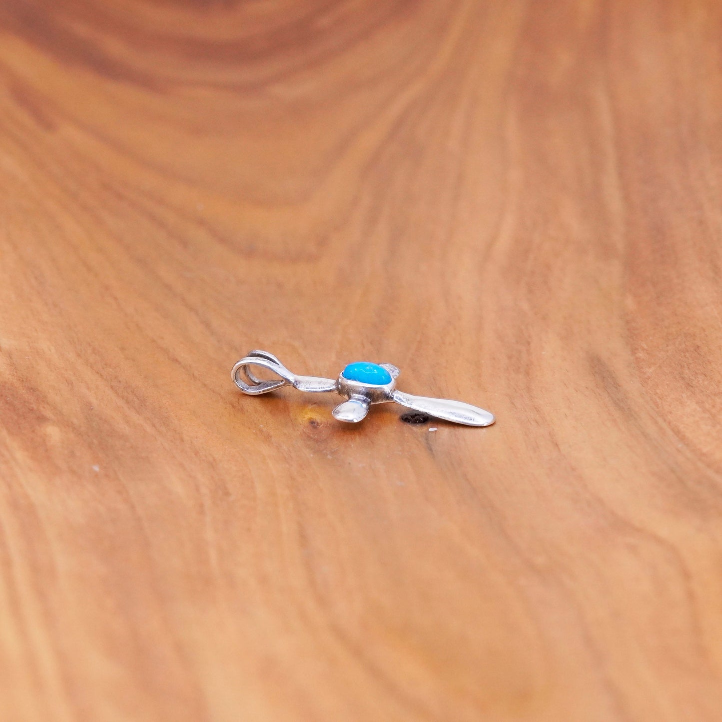 Vintage Avon Sterling silver handmade pendant, 925 cross with turquoise inlay