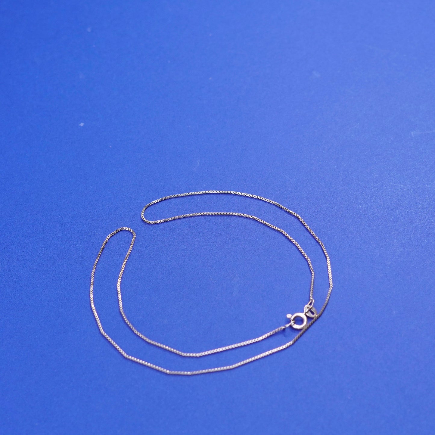 18”, 1mm, vintage vermeil gold filled Sterling silver necklace, 925 box chain