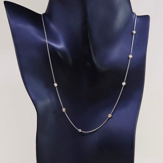 16”, Silpada Saturn Necklace N0673 Sterling Silver 14k Yellow Gold Necklace
