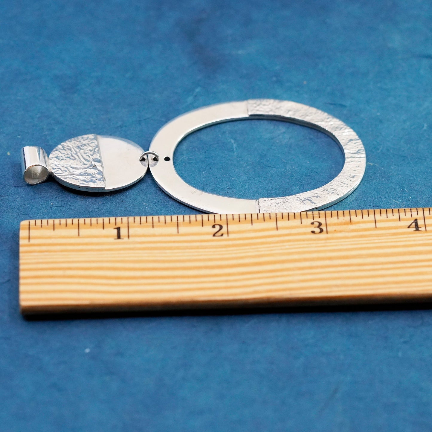 Native American Cody Hunter Sterling silver handmade pendant, 925 filigree oval