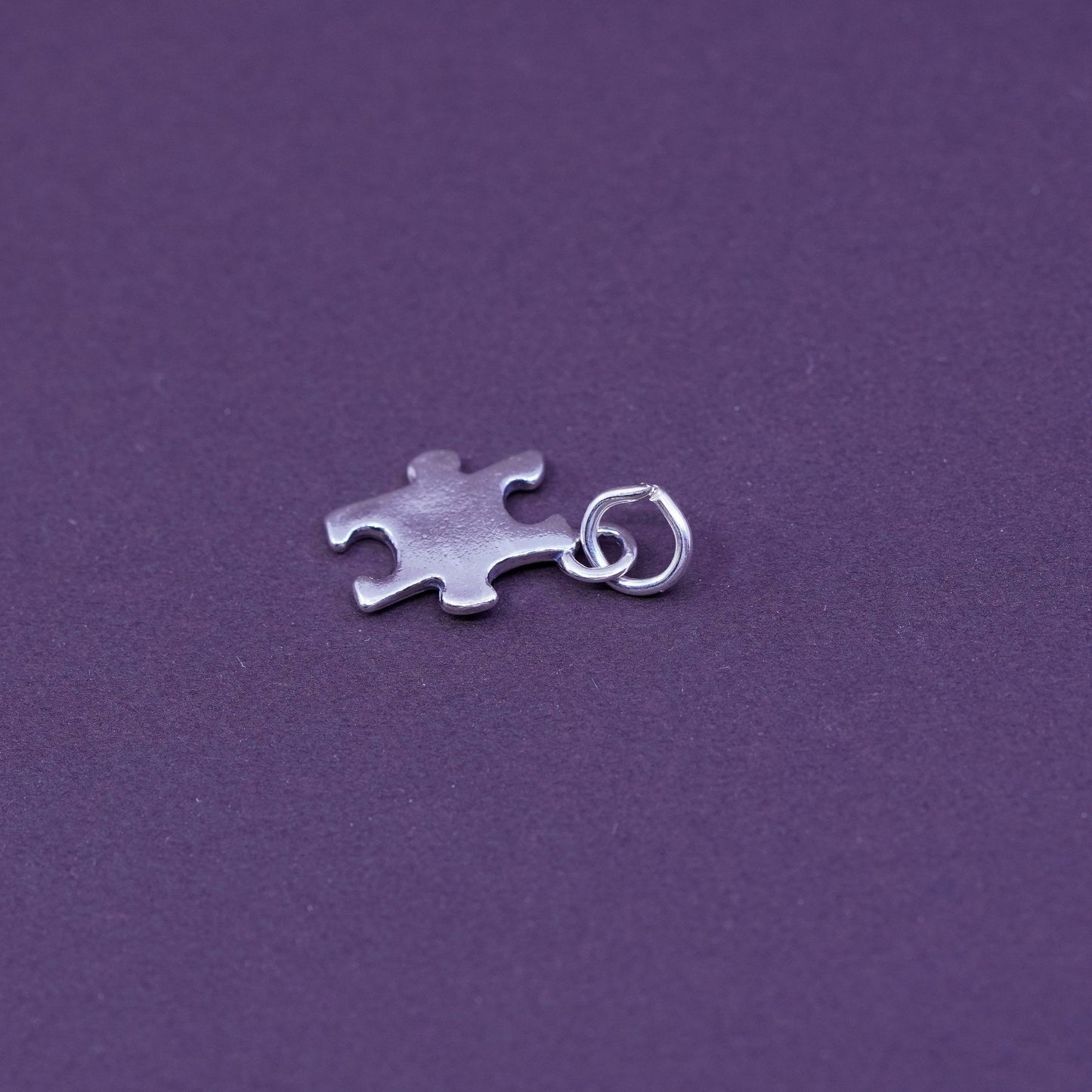 Vintage sterling silver handmade pendant, 925 puzzle charm