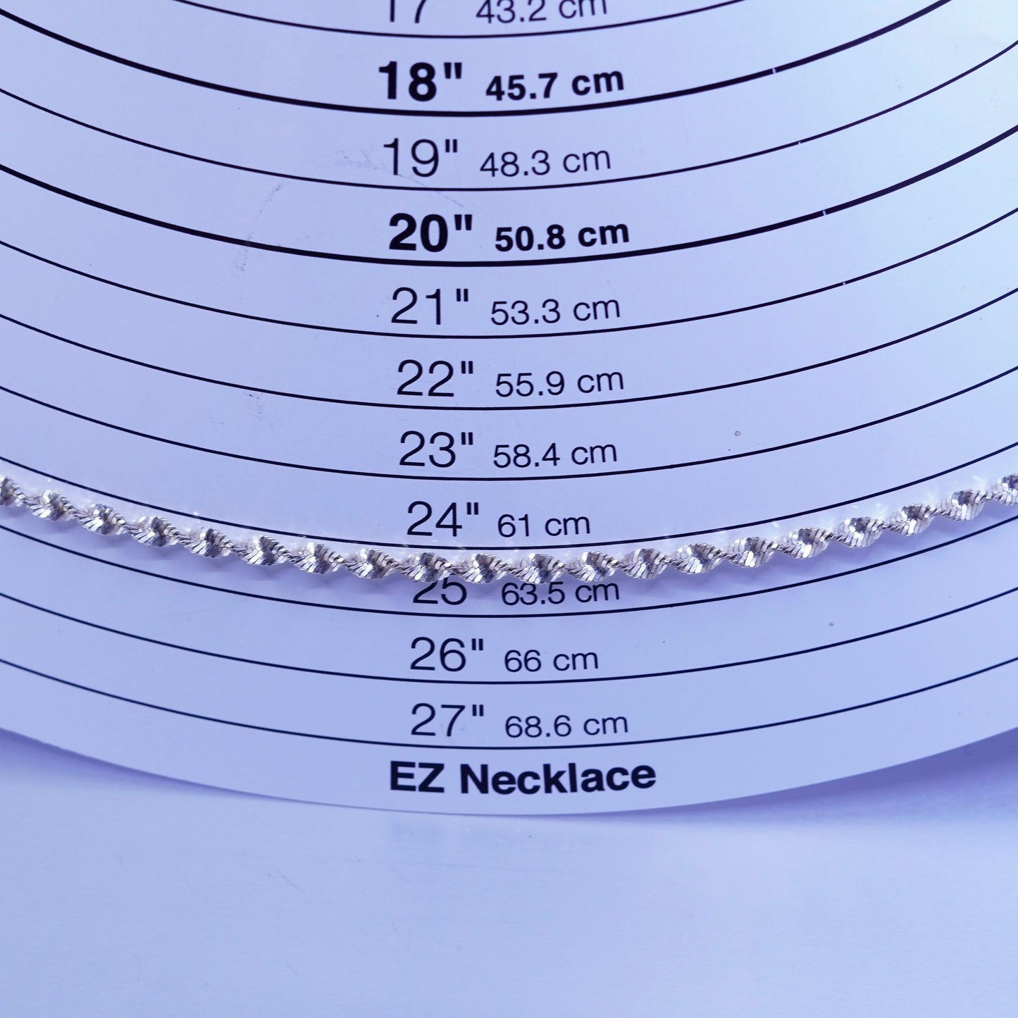 25” 5mm, vintage Italy IBB Sterling 925 silver herringbone chain necklace