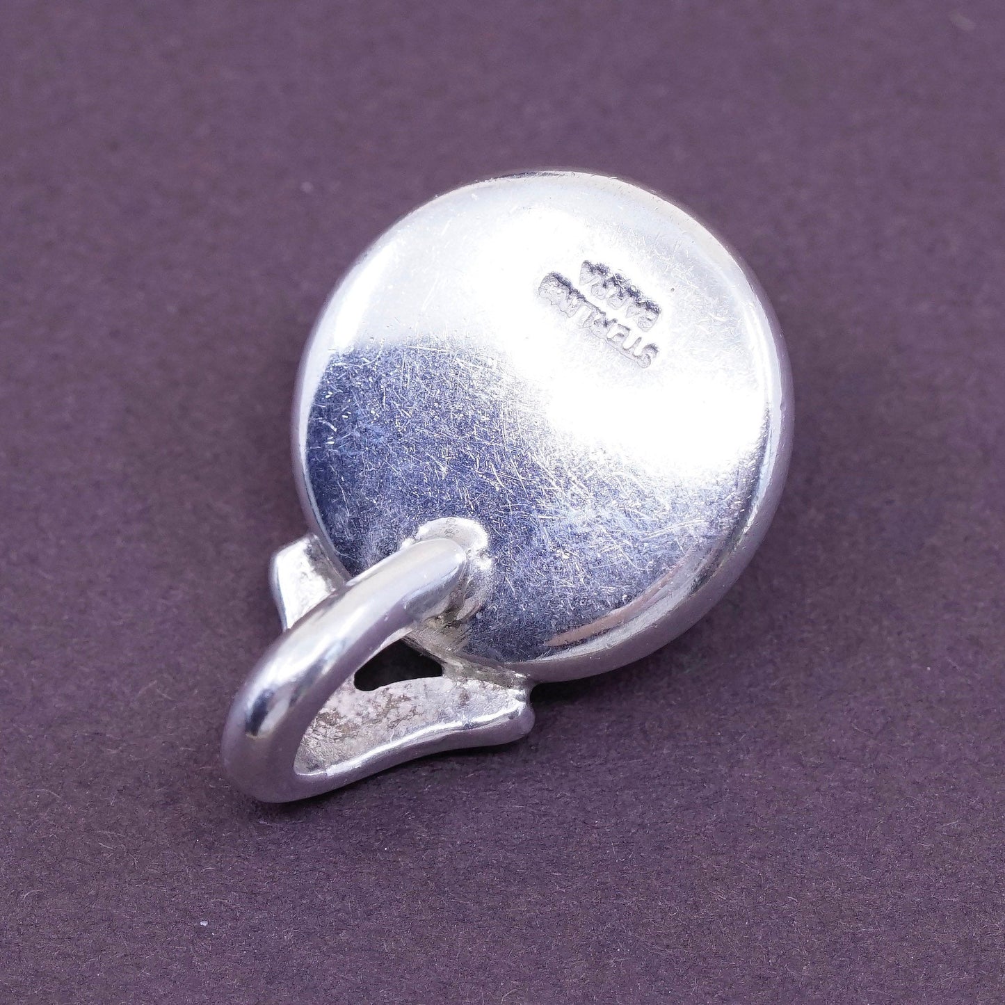 Vintage Barra Sterling 925 silver handmade pendant with pearl