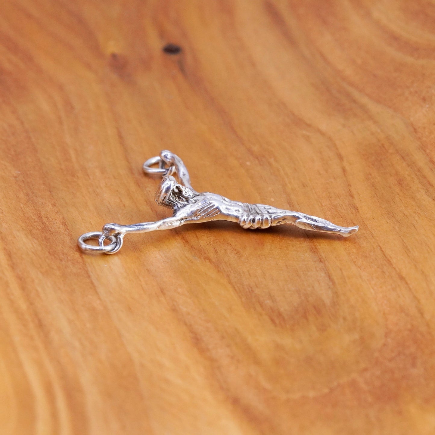 Vintage Sterling silver handmade pendant, 925 Jesus