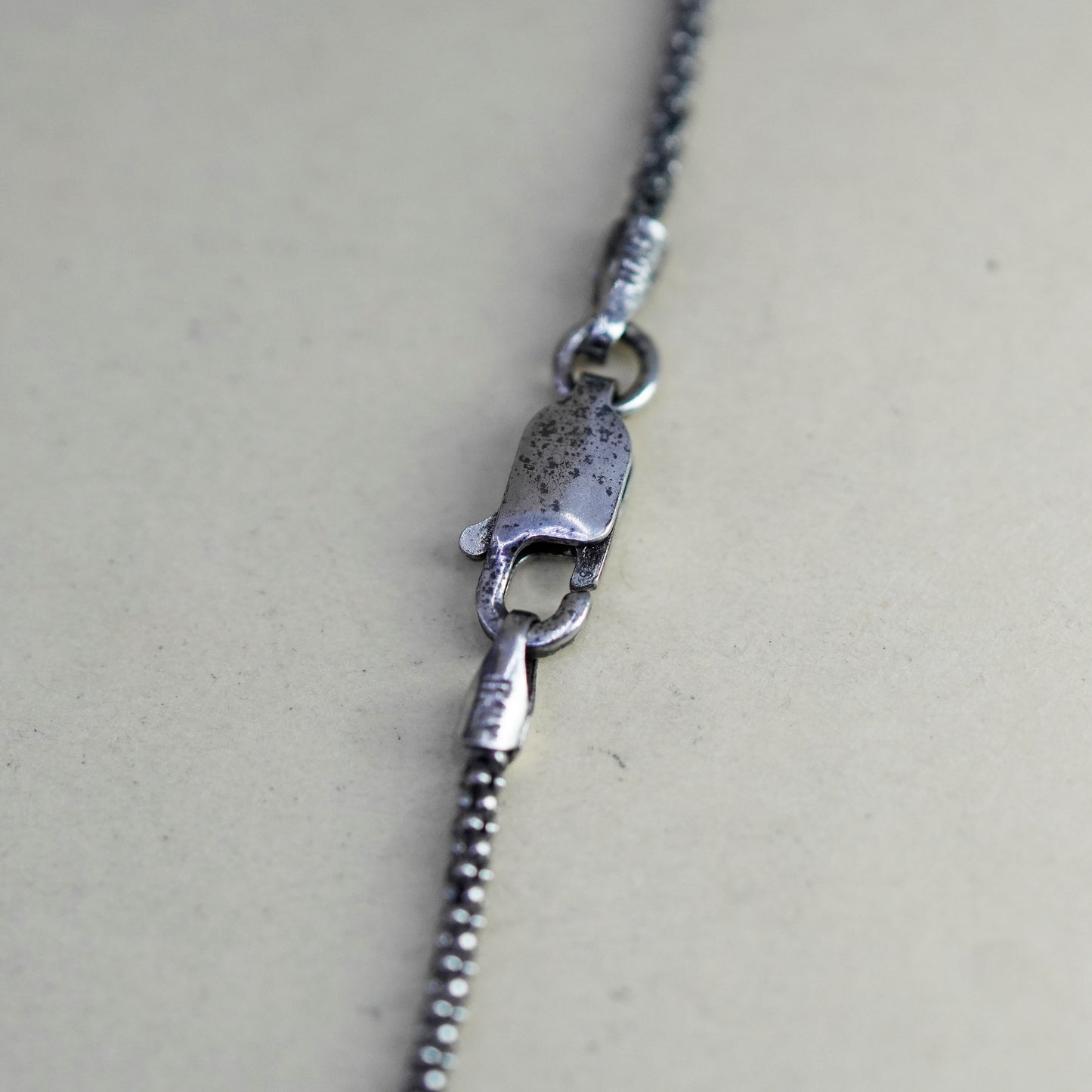 18” 1mm, sterling silver handmade necklace, 925 silver popcorn chain