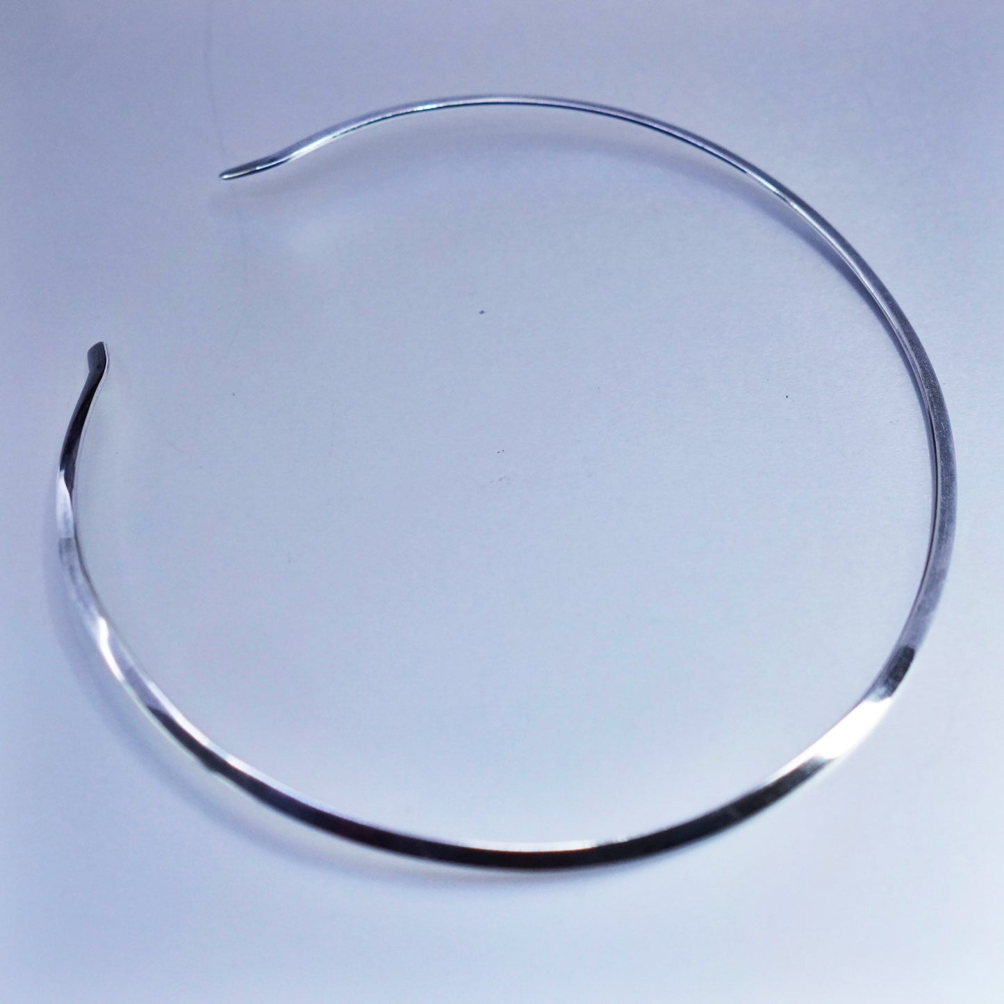 12”, vintage Sterling 925 silver handmade choker collar necklace