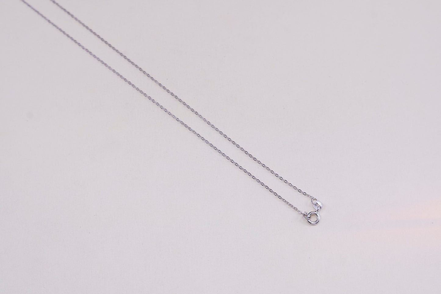 18”, 1mm, Vintage sterling silver flatten circle chain, Italy 925 necklace