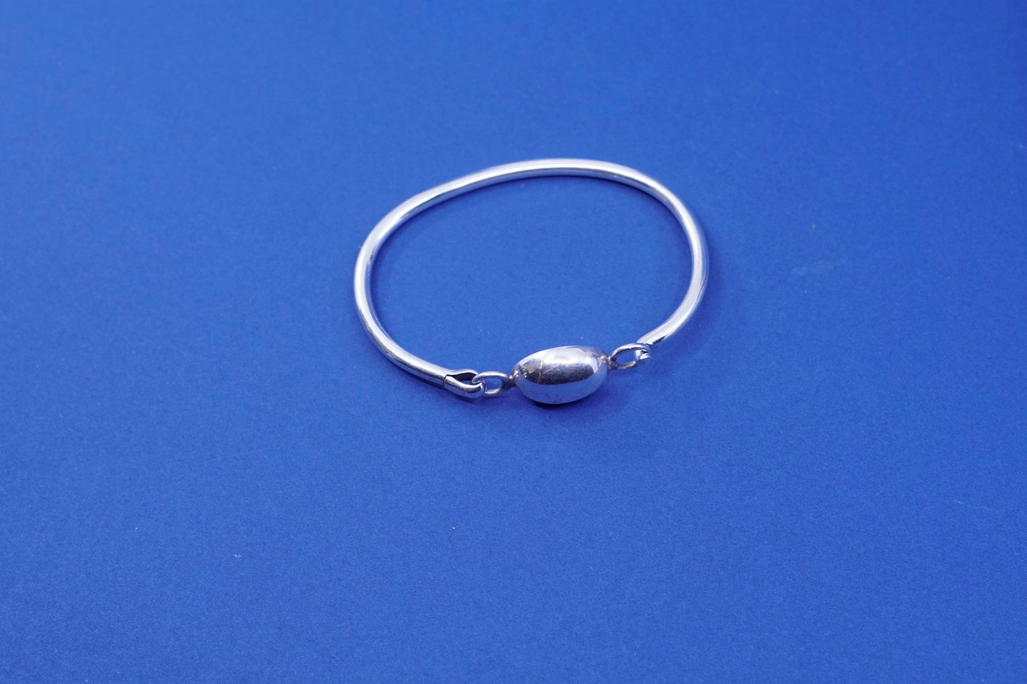6.75”, vintage Sterling silver handmade bracelet, 925 bangle
