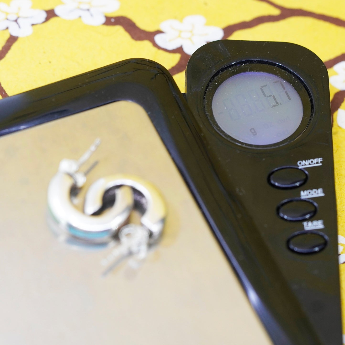 0.5”, Native American Sterling silver earrings, 925 huggie studs with turquoise