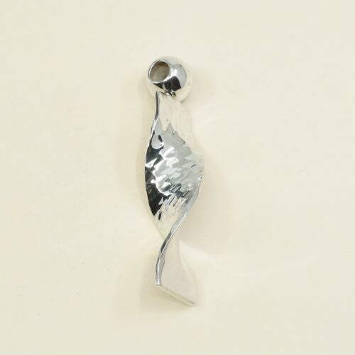 Sterling Pendant Twisted Hammered Arts Crafts Mexico 925 Cii Silver