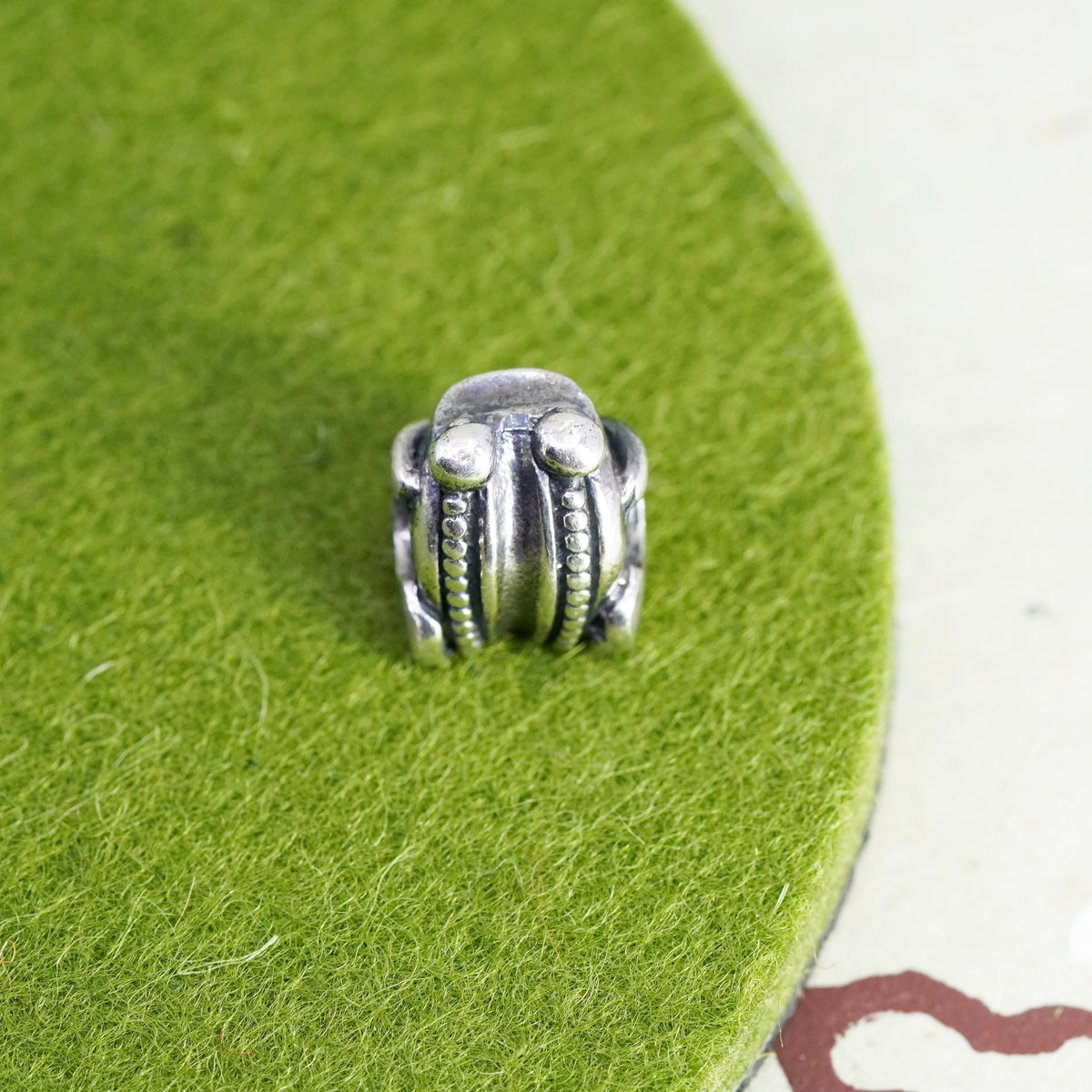 Vintage Trollbeads LAA Sterling 925 silver handmade frog bead charm