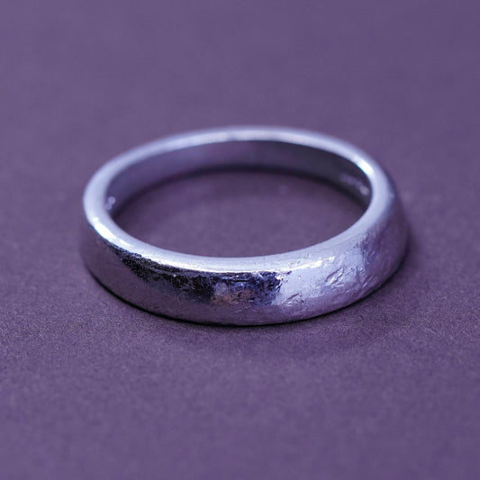Size 6.25, vintage rage sterling silver handmade ring, 925 wedding band
