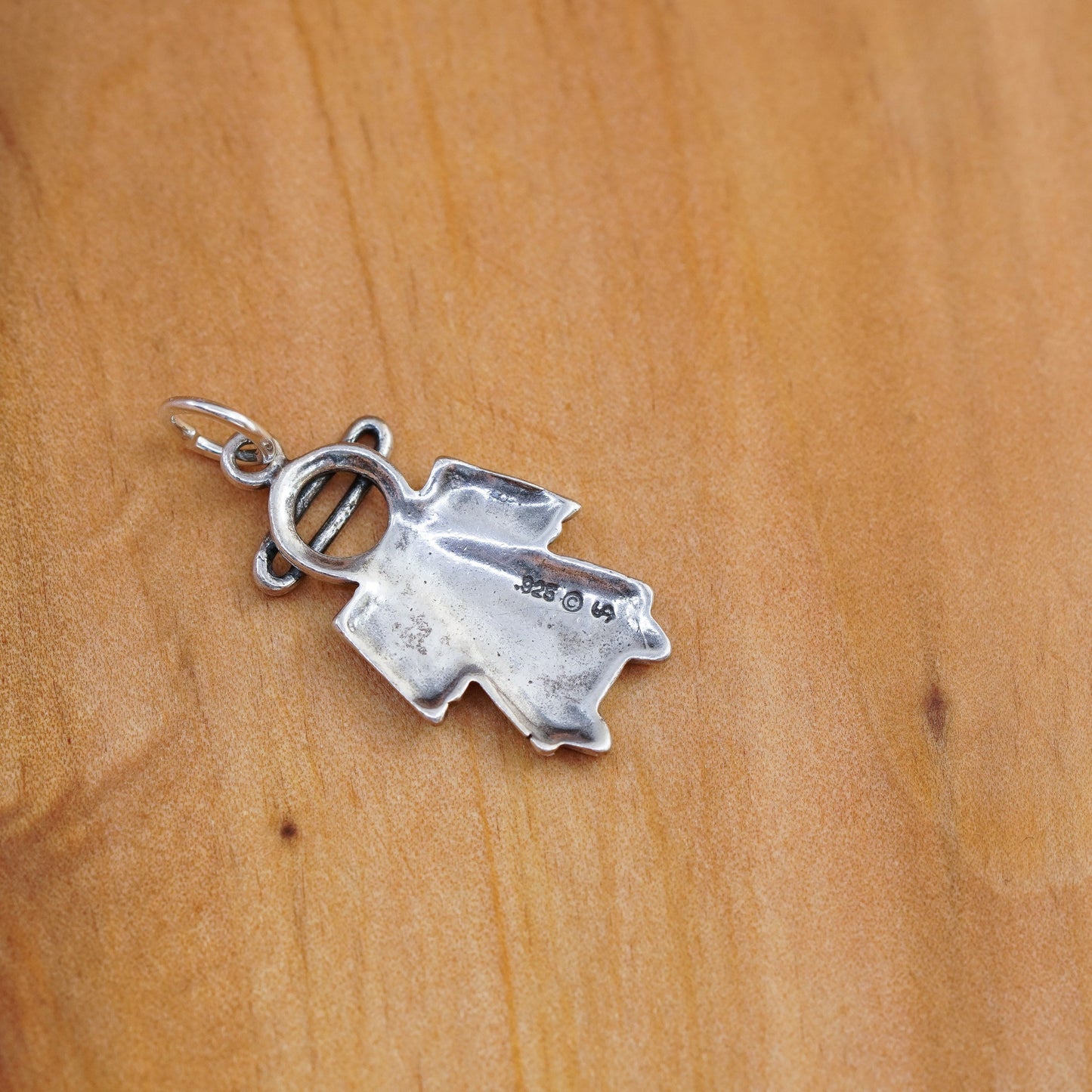 Vintage shube Sterling silver handmade pendant, 925 angel charm