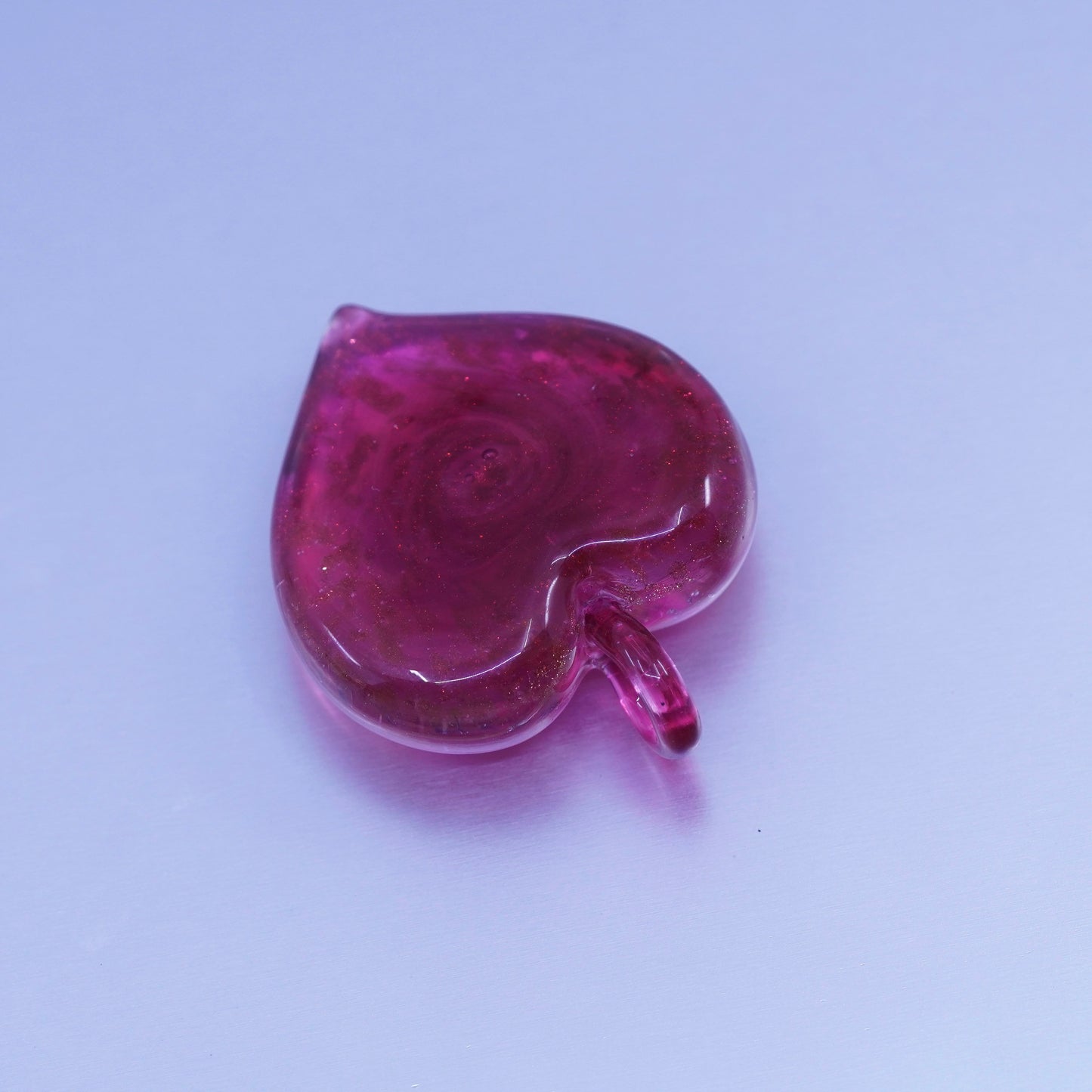 Italian red foiled glass pendant