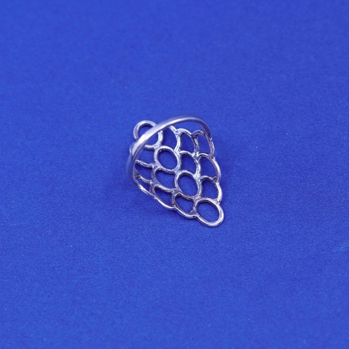 Size 5.75, vintage Sterling silver handmade ring, 925 filigree band