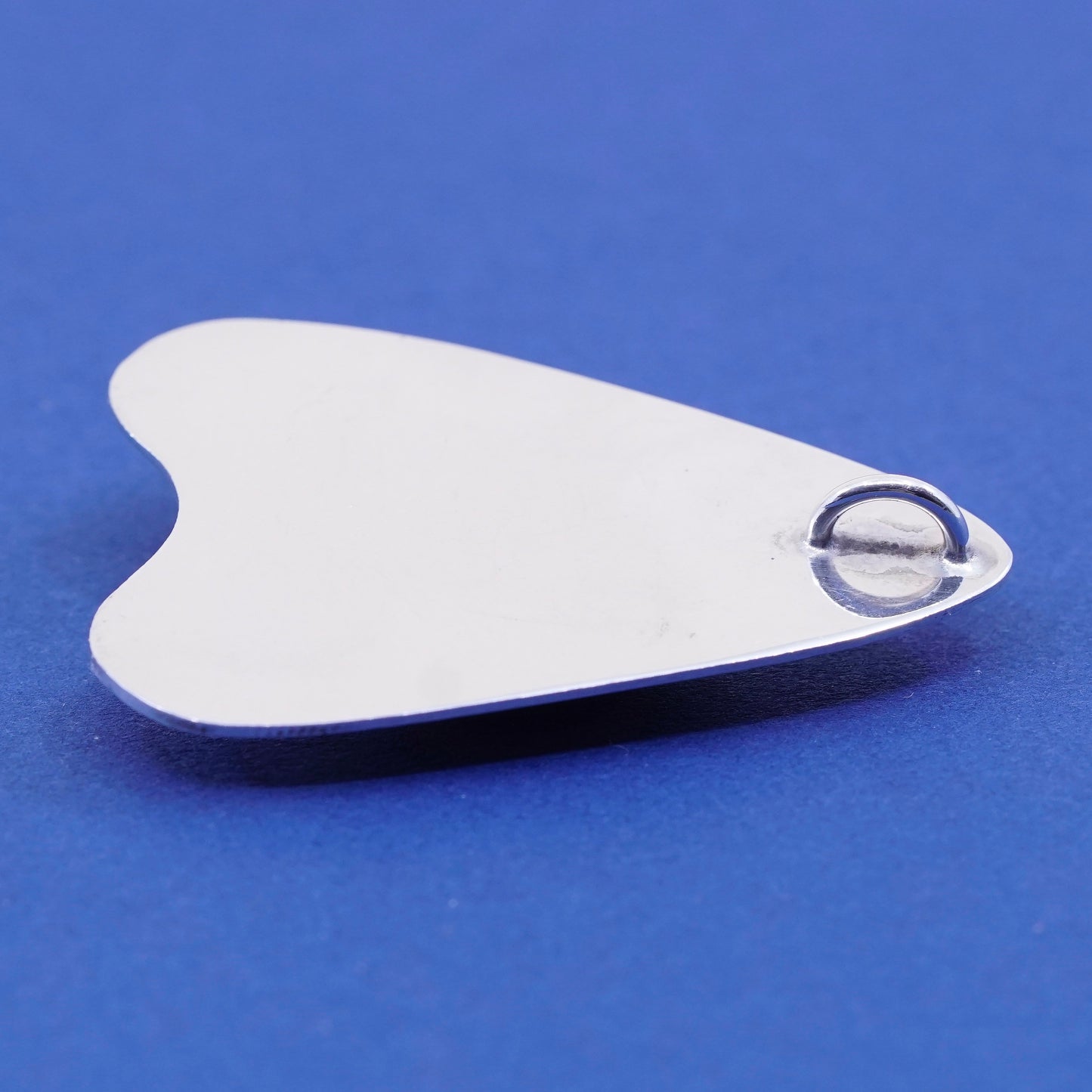 Vintage Sterling silver handmade pendant, 925 with teardrop lapis lazuli