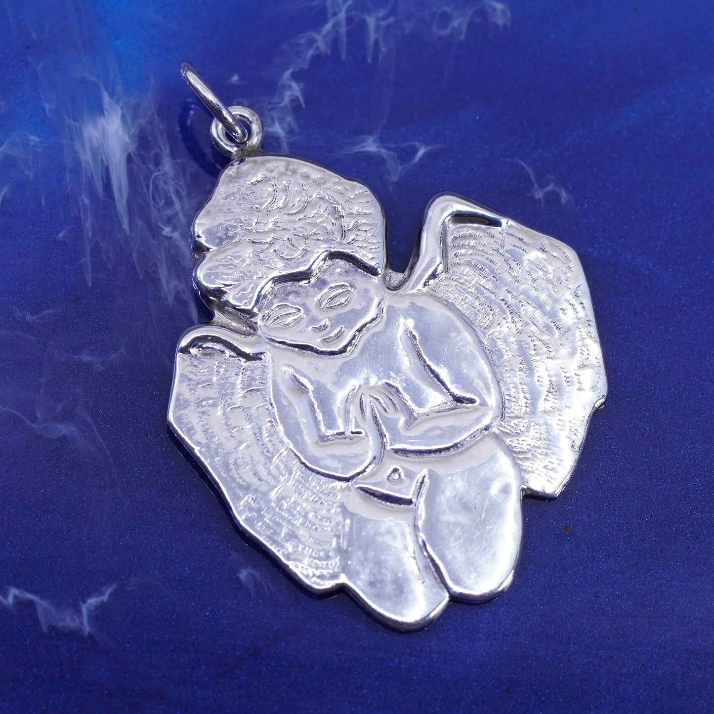 Mary Engelbreit Me Ink Sterling 925 silver handmade Angel pendant charm