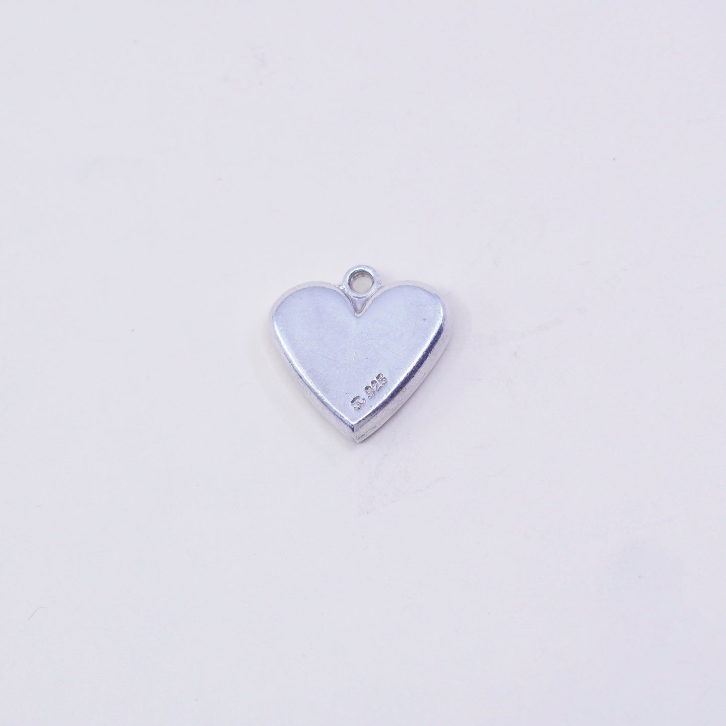 Vintage Judith Jack handmade sterling silver heart charm, 925 pendant