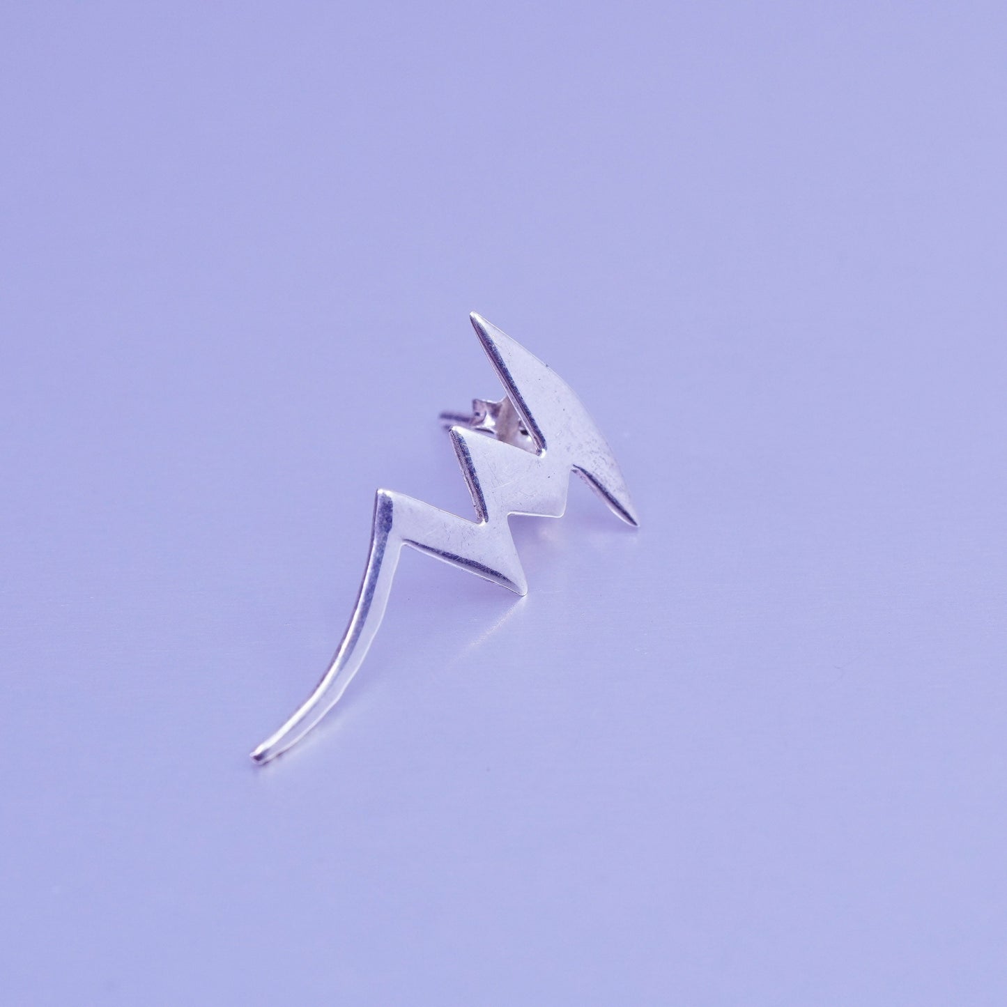 vintage Sterling silver handmade earrings, Mexico 925 tornado studs
