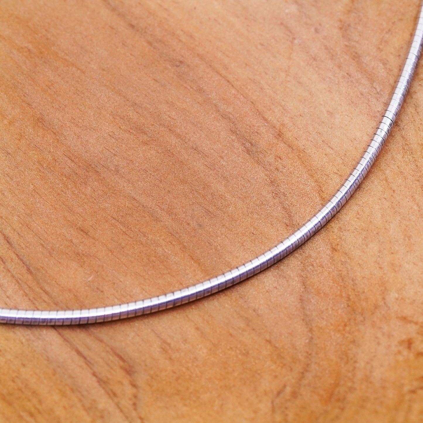 18”, 2mm, vintage sterling silver snake chain, Italy 925 silver necklace