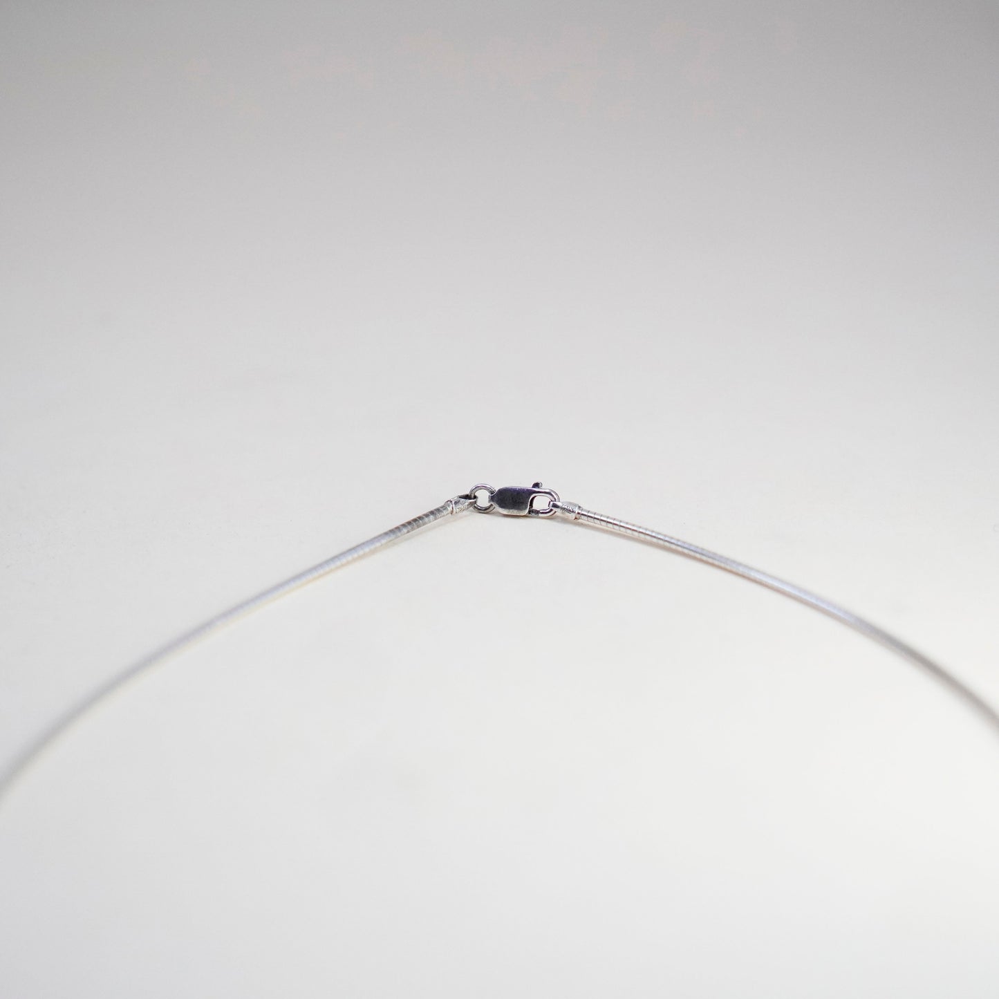 18”, 1mm, Vintage sterling silver snake chain, fine Italy 925 silver chain