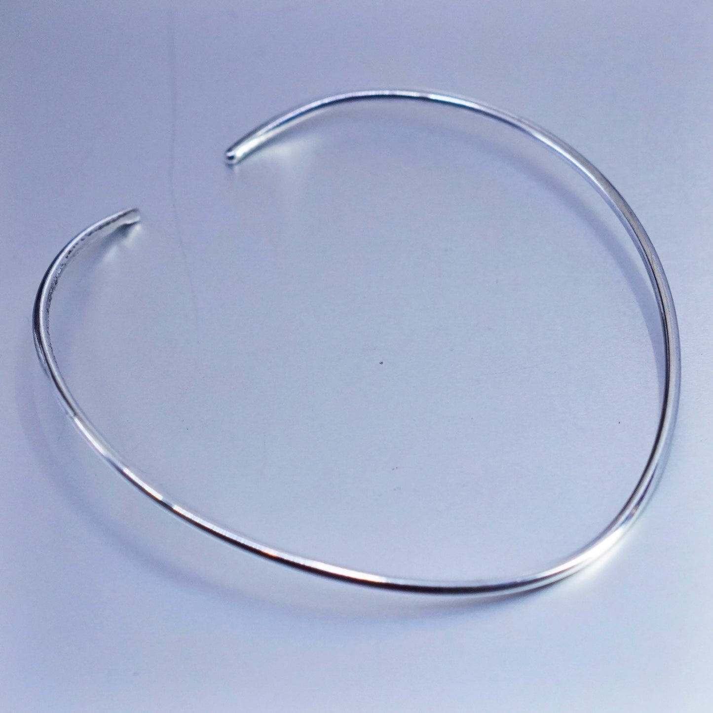 14”, vintage Sterling 925 silver handmade choker collar necklace