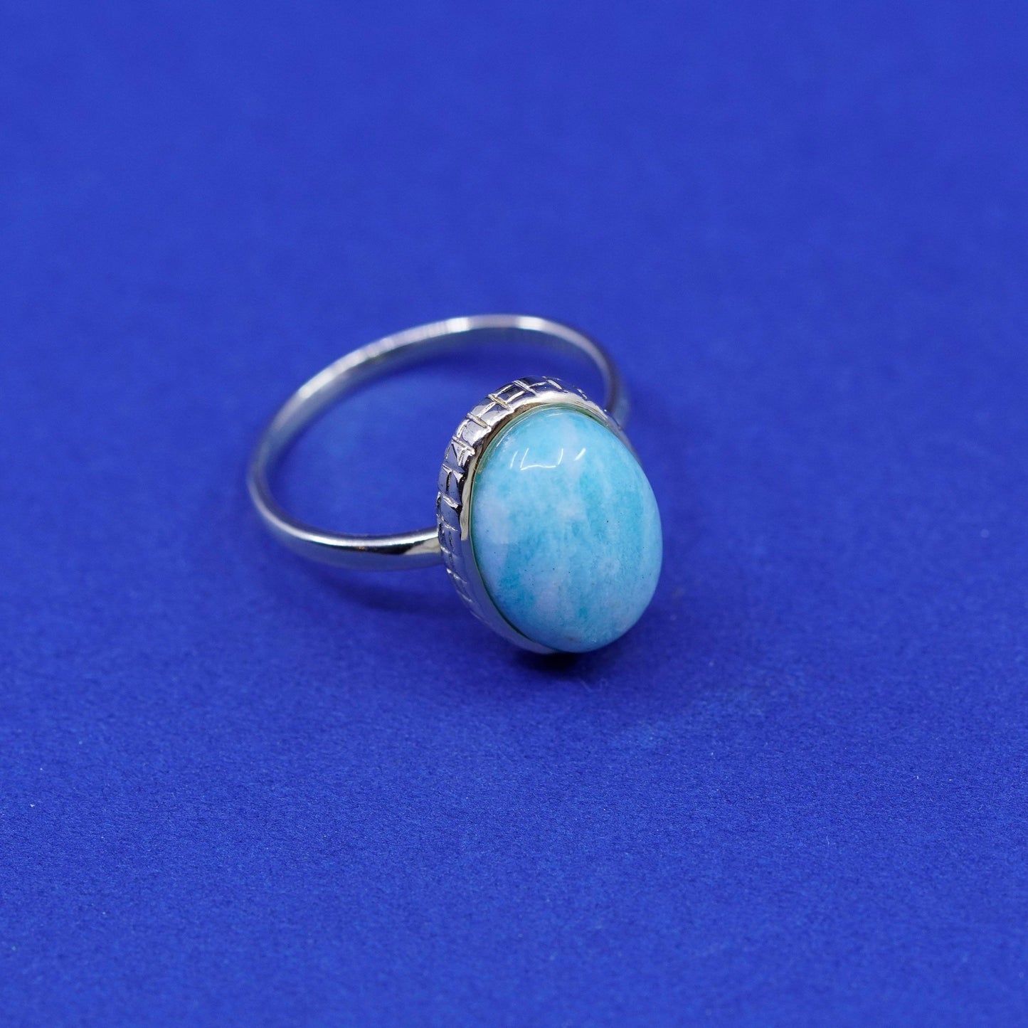 Size 9.5, vintage vermeil gold Sterling 925 silver handmade ring with laminar
