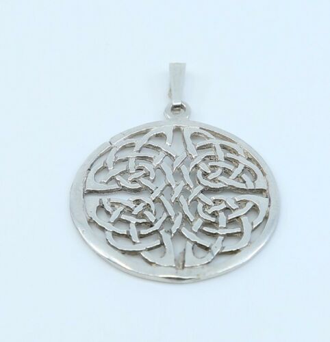 Vintage Sterling Silver Handmade Pendant, 925 gaelic pendant