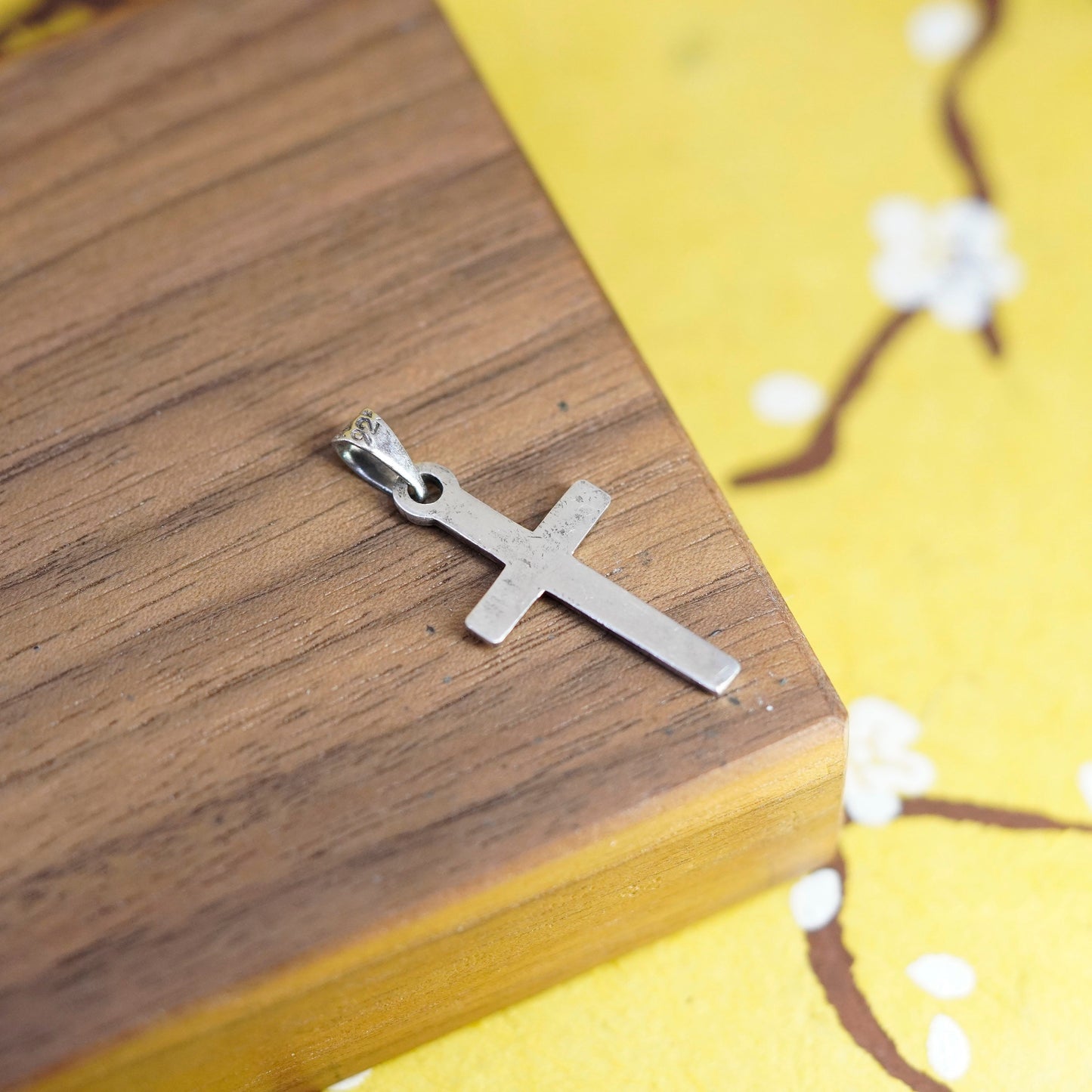 Vintage Mexico Sterling silver handmade pendant, 925 cross