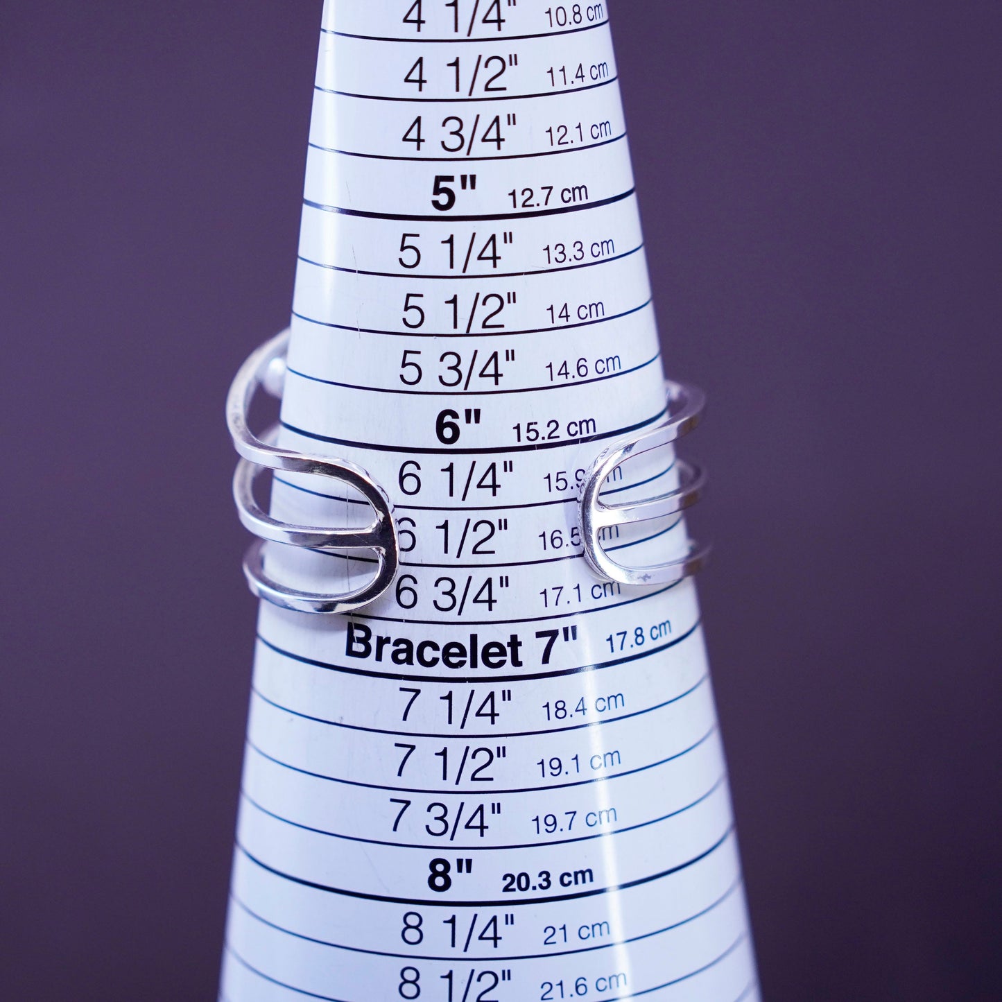 6.5”, antique sterling silver handmade bracelet, wide 925 cable cuff with onyx