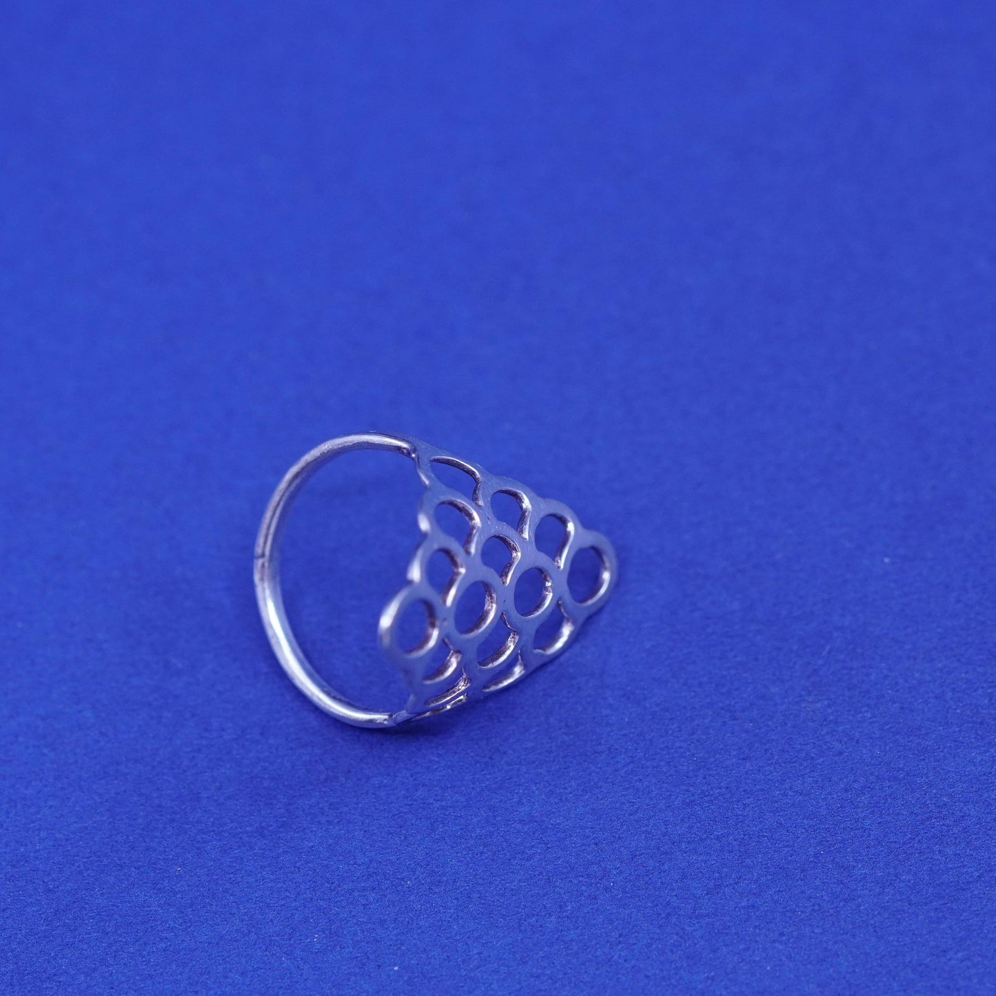 Size 5.75, vintage Sterling silver handmade ring, 925 filigree band