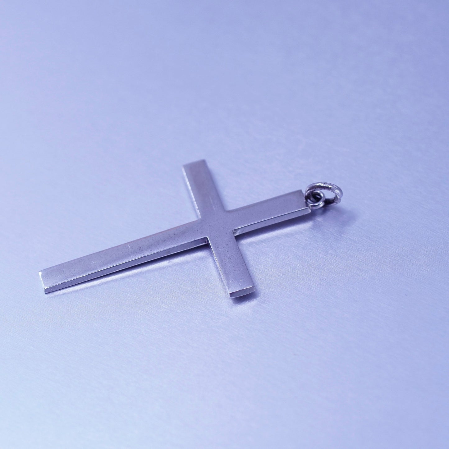 Vintage sterling 925 silver handmade cross pendant